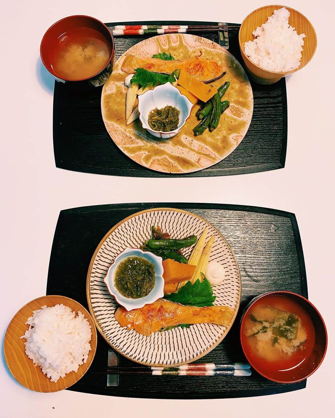 のインスタグラム：「先日の晩ごはん🐟 いつもありがとう @nagisanagaya ・ ・ #nagimeshi#dinner#salmon#japanesefood #foodporn#l4l#f4f#foodstagram #鮭 #塩鮭 #おうちごはん#stayhome」