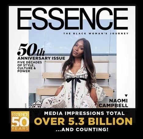 ナオミ・キャンベルさんのインスタグラム写真 - (ナオミ・キャンベルInstagram)「So thrilled to be a part of history as the cover for the 50th Anniversary of @essence, which now has more than 5 billion impressions, making it their biggest debut ever. Congrats on five decades ❤️#essencemagazine」5月14日 8時16分 - naomi