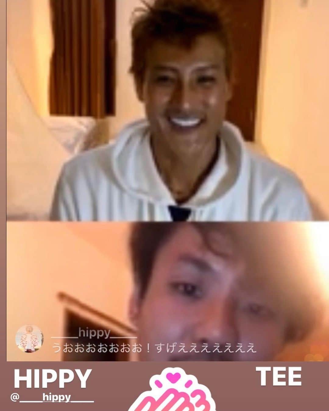 HIPPYのインスタグラム：「最近はもっぱら新庄剛志さんの動画を見てて 昨日は新庄さんの動画を見た直後に TEEがインスタでコラボしてて衝撃でした笑  その後にそのままTEEにお誘いいただき 初のインスタライブ  そして今日朝起きてさらなる衝撃  新庄さんが僕を見つけてくださってた照 しかも興奮して［新庄！］って呼び捨てしてしまっている。すいません笑  広島市民球場でボールボーイをしていたころ 32センチの靴を履いていた僕をいじってくださったあの日から時は経ち  シンガーの僕に出逢っていただき本当に嬉しいです この繋がり心から感謝です  NPBで新庄さんを見る日を楽しみにしてます その時はボールボーイに復帰して歌います！」