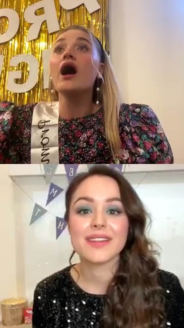アメリカン・ブロードキャスティング・カンパニーのインスタグラム：「Dance Live with @hayleyorrantia & @iamaj from @thegoldbergsabc and @schooledabc!」