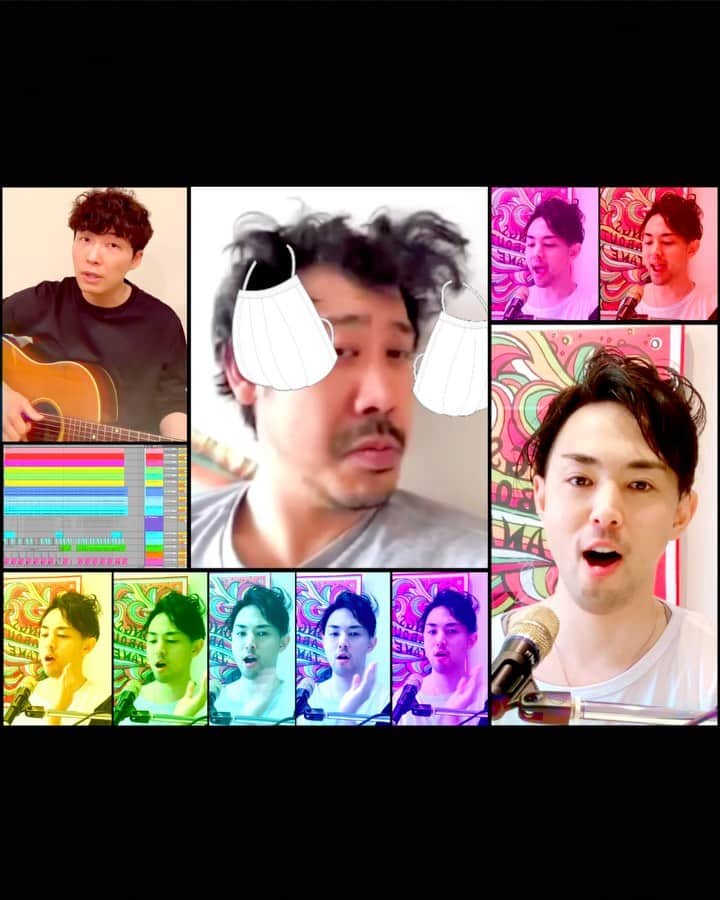 𝐑𝐄𝐀𝐓𝐌𝐎のインスタグラム：「うかれるのでなく、「#うちで踊ろう」  これだけグローバル化が進んで、日々モノや人が国境をこえる世界、「コロナが収束した」と人間が宣言するためには、すべての国で封じ込めがせーので成功しなければならない。  その結果にたどり着くまでは、ワクチンなどの物理的な対策が構築されるのが大事なだけでない。キレイ事でなく、人を思いやる心や、寄り添って助け合う行為、ライフラインを維持されている方々への感謝を全世界の人たちが持つ必要がある。 いま、人間はなにか大きなものから試されているように僕は思います。  5月に入って温かくなり、当初の自粛期間の終了日5/6を過ぎて、街中には人やクルマが戻って来た。 それ自体は悪いことではないと思うのだけど、街ゆくその人たちの中には、マスクを着用せず大声で話す人が散見されたり、なんとなく、油断、浮かれている心境を感じ取ってしまう。  世界規模での本当の収束のためには、日本で、東京でコロナ被害が下降してきたからといって、そこで浮かれてはいけない。 一人一人が緊急事態宣言下での心構えを解かず、世界のどこの人にもウイルスがいかないような行動を続けるべきだと思う。  さらには、コロナだけでなく様々なウイルスと人類が共存するのが当たり前ということが今回わかって、健康管理、免疫向上のために生活習慣の見直すことが大切なのだとみんなが思い知らされた。  コロナ被害の数字を眺め、ウイルスと闘うって行為だけではもはや充分ではない。これまで当たり前のように見過ごされてきた健康的な生活を取り戻す必要がある。  自戒を込めつつ、「うちで踊ろう」（Dancing On The Inside）をリミックスしてみました。 2つ目の動画はヴォーカル抜きのインストなので、個人的にそっちも聴いてほしいです。  Human Beatbox, Track making, Choir & Video Edit: REATMO Vocal: 星野源さん / Gen Hoshino @iamgenhoshino  #だっふんだ #星野源 #REATMO #beatbox #remix #ableton #abletonlive #funk #寝癖 #大泉洋 #ビートボックス #おうち時間 @gstarraw @gstarraw_japan @daichimiura824 #gstarraw #gstar #stayhome #staysafe #stayRAWathome」