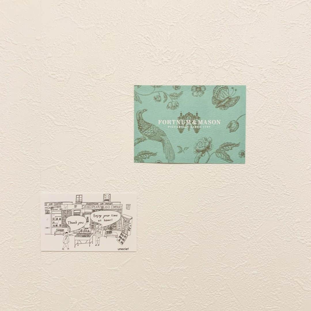 小林亜実さんのインスタグラム写真 - (小林亜実Instagram)「. 紅茶の箱に入ってたカードと uneclefのお菓子箱に入ってたカード . .」5月14日 16時08分 - koami112