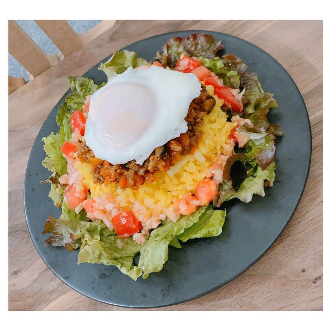 福原遥さんのインスタグラム写真 - (福原遥Instagram)「. #タコライス ☺︎ 野菜もしっかりとれて美味しいんです。 #福はる食堂」5月14日 16時39分 - haruka.f.official