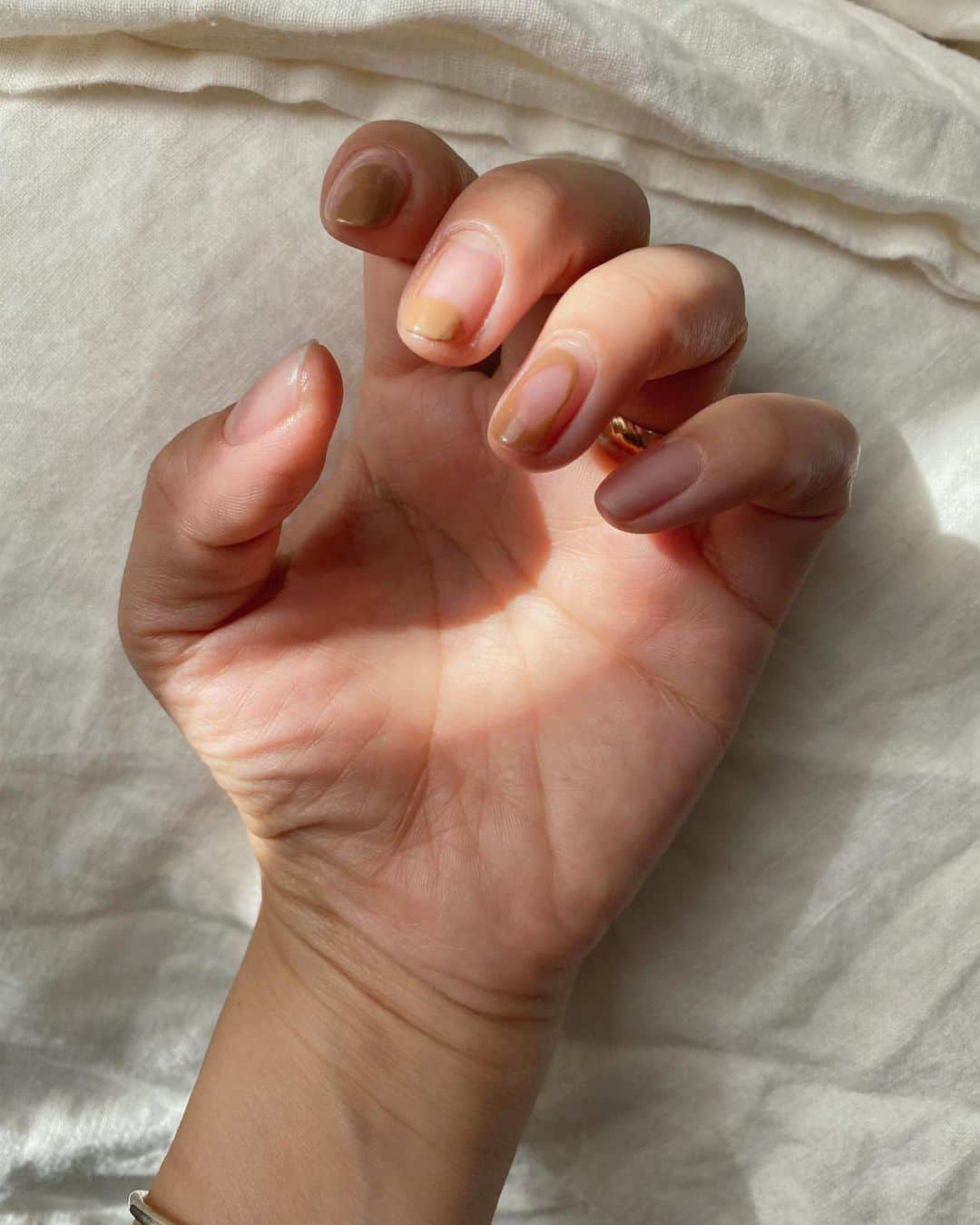 金子渚さんのインスタグラム写真 - (金子渚Instagram)「beige #discoセルフネイル」5月14日 16時54分 - nagisakaneko