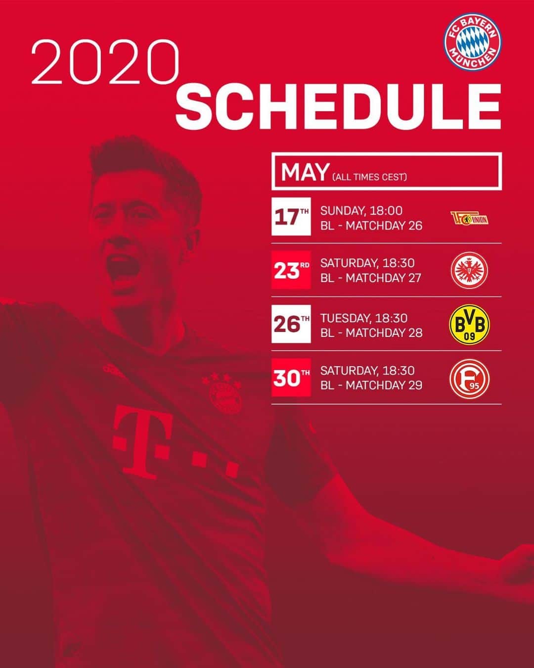 バイエルン・ミュンヘンさんのインスタグラム写真 - (バイエルン・ミュンヘンInstagram)「#Bundesliga ⚽📆 #packmas」5月14日 23時30分 - fcbayern