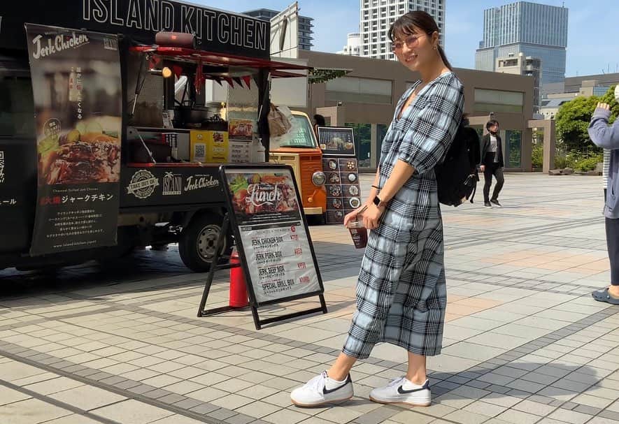 Chiharuのインスタグラム：「良い天気🌞私服の写真無さすぎるからたまには💁‍♀️ リュック、ポッケもついててかつシンプルで良い♫最近めっちゃ使ってるー！ @gastonluga  15%off専用割引コード：chiharufit15 公式オンラインストア：http://gastonluga.com 送料無料  #おしゃれバッグ #GastonLuga #ガストンルーガ #バックパック#リュック女子 #ミニマリスト女子　#ミニマルデザイン #スニーカー女子 #ナイキ女子 #yesnike #airforce1」