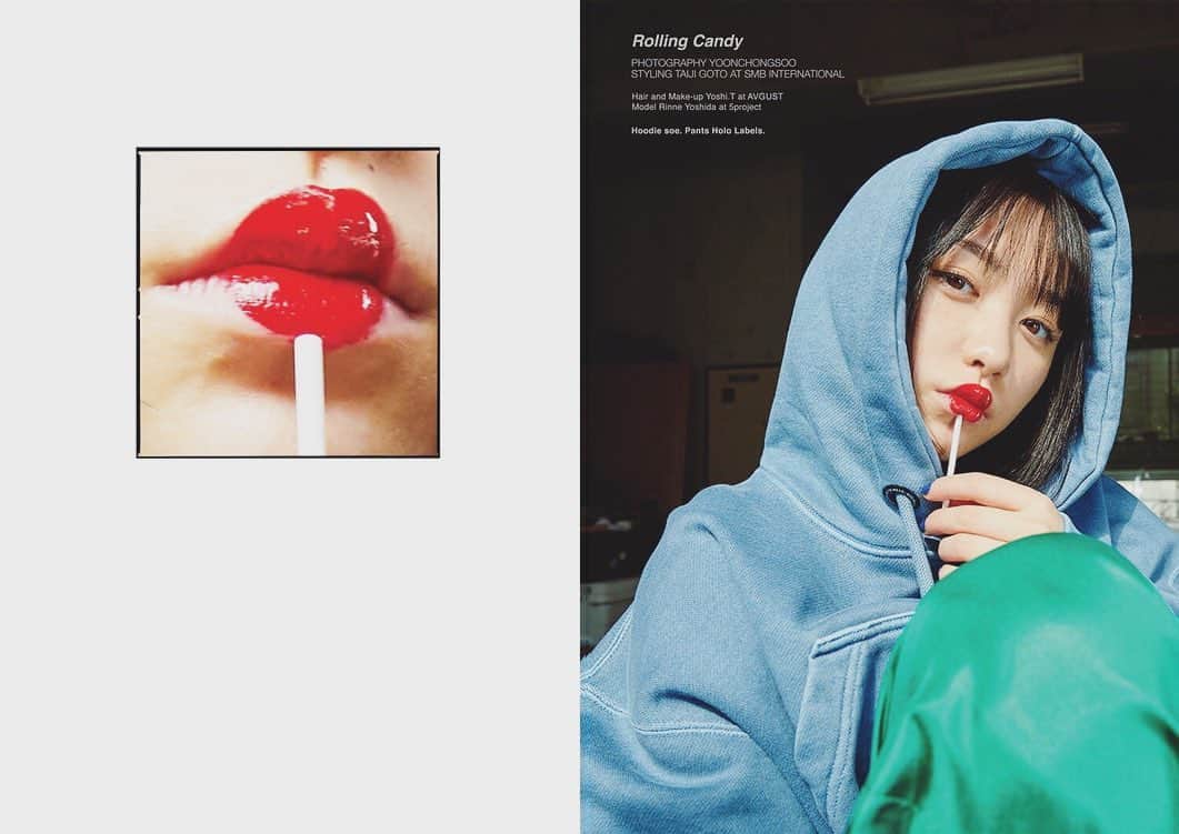 吉田凜音のインスタグラム：「DEW Magazine [Indonesian] に掲載されました👩‍❤️‍💋‍👩 https://www.dewmagazine.com @dewmagazine ◾︎STAFF Photographer YOONCHONGSOO Instagram @yoonchongsoo  Stylist TAIJI GOTO [SMB International.] Instagram @taiji_tj  Hair & Make-up YOSHi.T [AVGVST] Instagram @yoshi.t7」