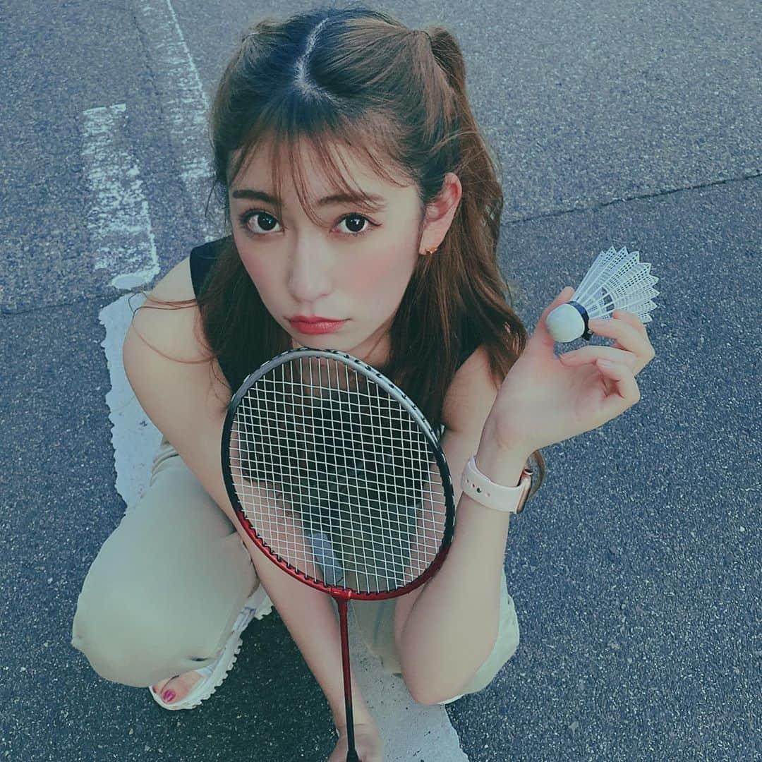 吉田朱里さんのインスタグラム写真 - (吉田朱里Instagram)「本気のバドミントンやった🏸 . #バドミントン」5月14日 20時06分 - _yoshida_akari