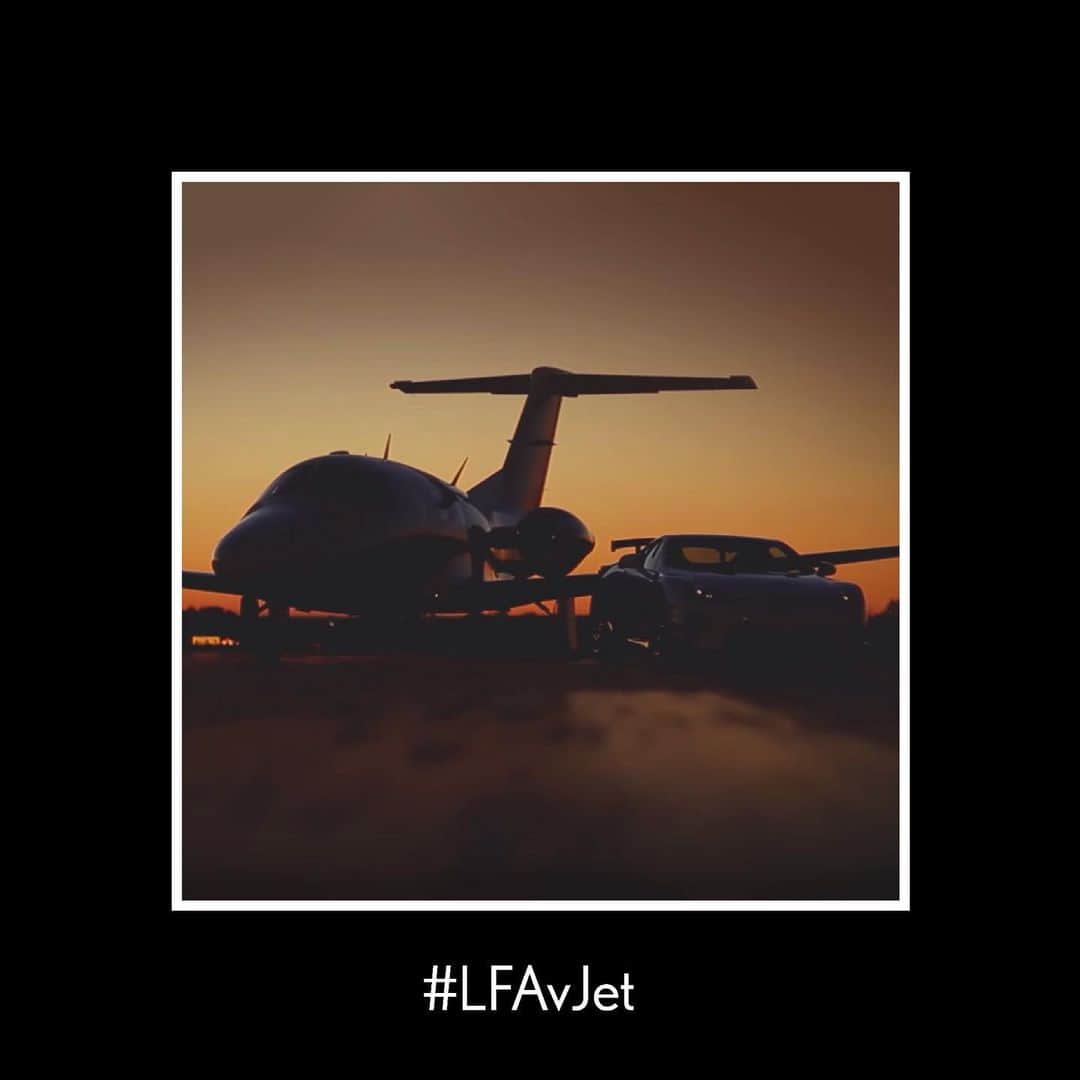 Lexus USAのインスタグラム：「Back in the day, the LFA raced a jet… and won! Click the link in our bio to see for yourself. #TBT」