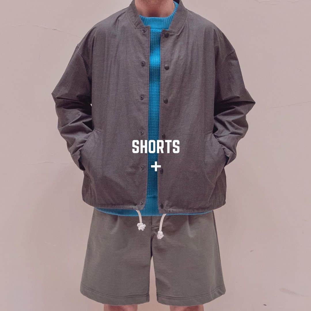 Jackmanさんのインスタグラム写真 - (JackmanInstagram)「「+GROUND JACKET」 ﻿ Big Hip Shorts +Ground Jacket +Waffle Midneck  Available at our online and dealers. ﻿ ﻿ #jackman_official #factorybrand #madeinjapan #madeinfukui #shortpants #shorts」5月14日 23時37分 - jackman_official