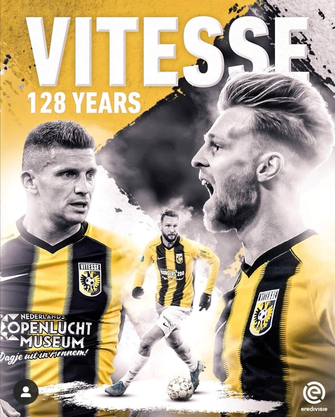 ティム・マタヴジュのインスタグラム：「Happy birthday @mijnvitesse 🎂🥳 #128years」