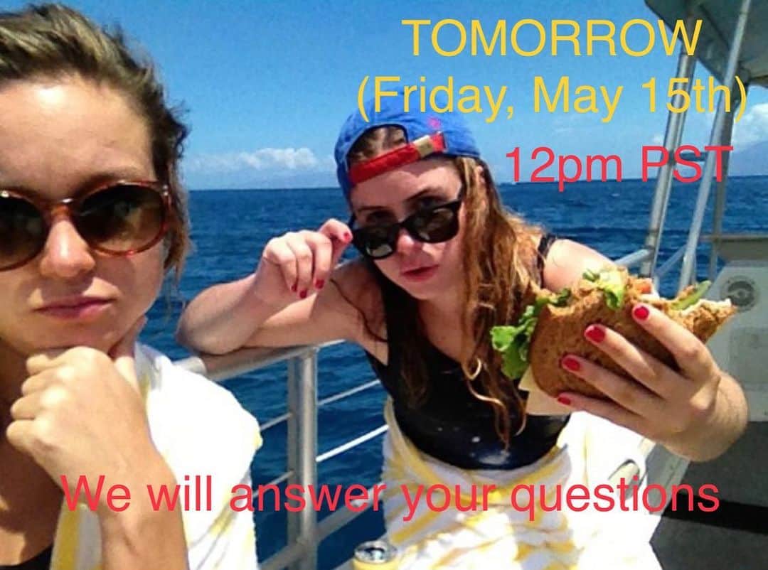 ブリー・ラーソンのインスタグラム：「It’s true! Tomorrow(Friday), my best friend @jennisennis will join me for an IG Live. We will be answering your questions! You can submit via our Stories. And to answer your first question - YES I DID MAKE THIS GRAPHIC. Next!」