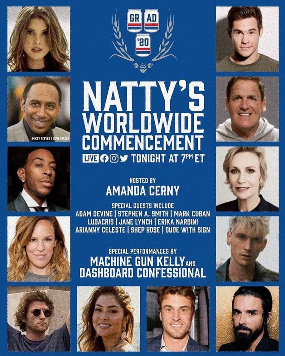 ジェーン・リンチさんのインスタグラム写真 - (ジェーン・リンチInstagram)「Reminding you to tune in today 7pm ET for the #NattyCommencement on Instagram Live and Facebook Live @naturallight Let’s  celebrate the 2020 Grads! Laying down some wisdom alongside me:  @Ludacris @andybovine, @machinegunkelly, @amandacerny, @mcuban, @ekanardini, @ariannyceleste, @relationshep, @stephenasmith」5月15日 4時34分 - janelynchofficial