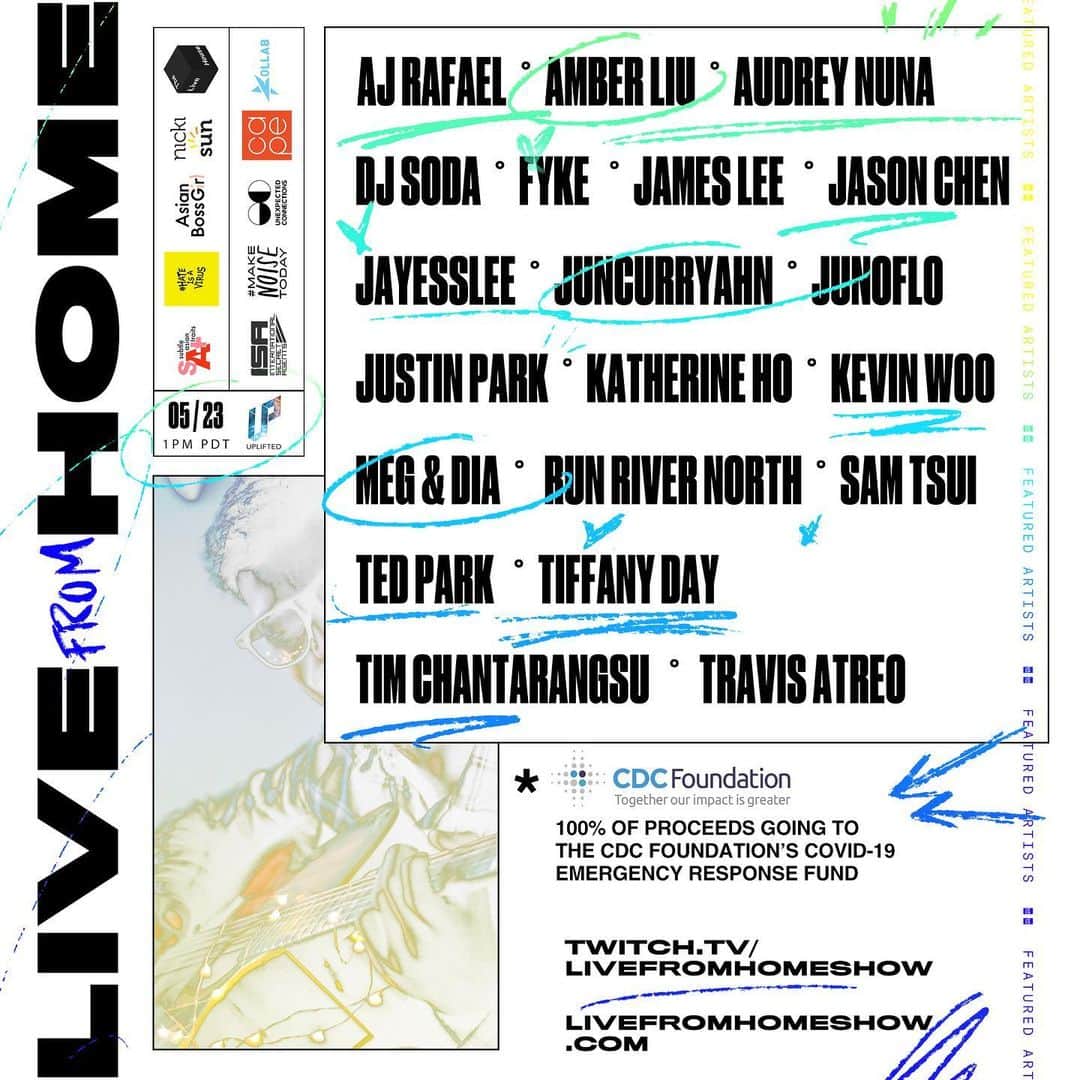 Jun Sung Ahnさんのインスタグラム写真 - (Jun Sung AhnInstagram)「I'll be performing at "LIVE FROM HOME" on May 23rd along with some amazingly talented artists! Make sure to catch the livestream on Twitch @livefromhomeshow !! This live stream charity concert event will be celebrating Asian Pacific American Heritage Month and also help raise funds to fight COVID-19 ~ See you there ^^」5月15日 16時56分 - juncurryahn