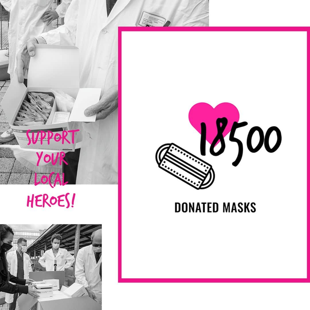PINKOさんのインスタグラム写真 - (PINKOInstagram)「#PINKOtakecare: it all started with a T-shirt saying “Italia Ti Amo”… do you remember? We donated masks, medical equipment and beds… and with our T-shirts – and sweatshirts too! – we aimed to support our local heroes even more, by using the 100% of the value of all sold pieces to buy and distribute Covid-19 screening tests to our healthcare workers. Who could ever imagine the final total would have been so high: 7320 screening tests distributed thanks to your #PINKOActsOfLove! #PINKO」5月15日 17時34分 - pinkoofficial