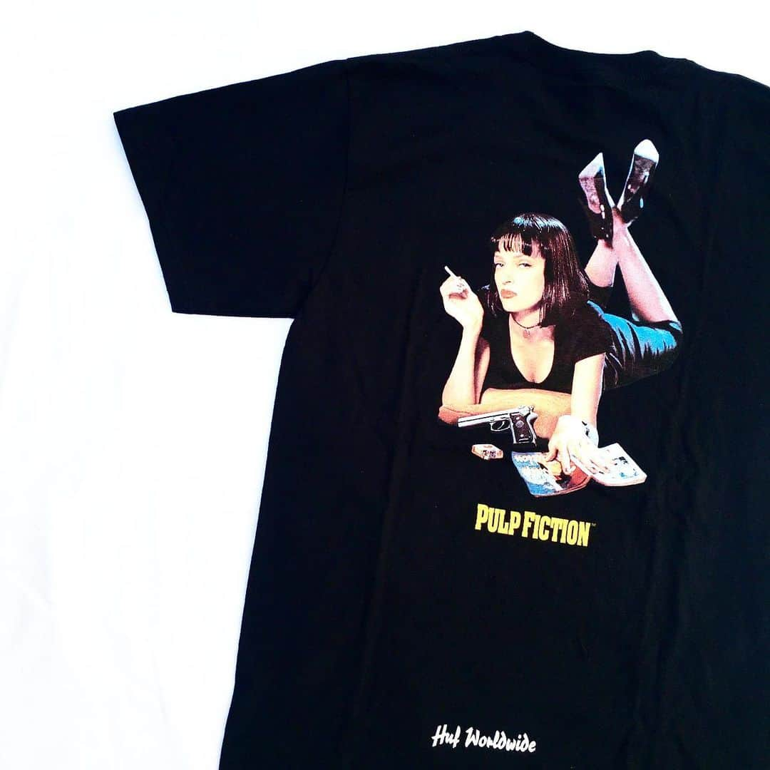 おもちゃやSPIRALさんのインスタグラム写真 - (おもちゃやSPIRALInstagram)「HUF×PULP FICTION Tee 入荷しました！﻿ ﻿ Mサイズです！﻿ ﻿ 5800円です！」5月15日 15時01分 - spiral_toy