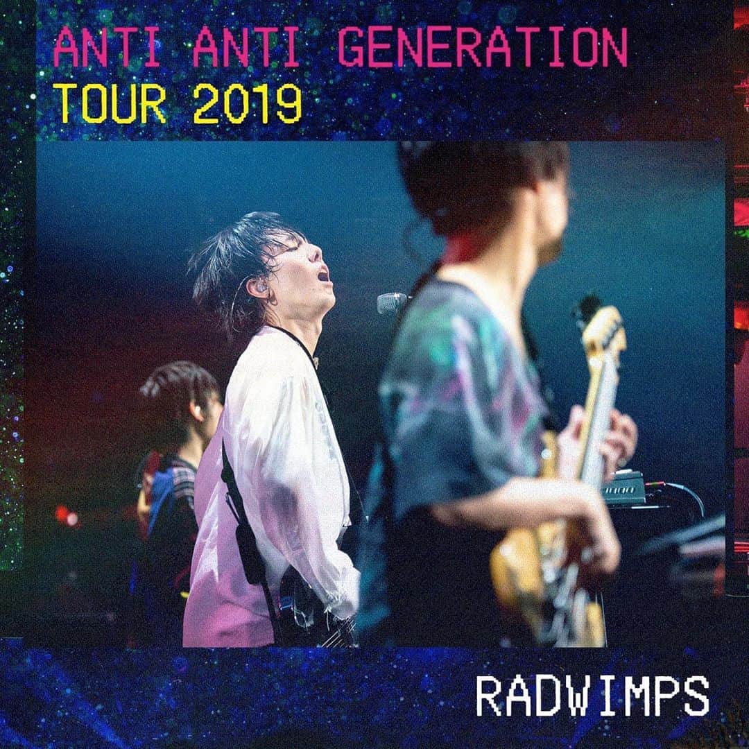 RADWIMPSさんのインスタグラム写真 - (RADWIMPSInstagram)「「ANTI ANTI GENERATION TOUR 2019」横浜アリーナ公演のライブ映像作品から厳選した5曲を、本日よりApple Music限定で配信スタート！この機会に是非チェックしてくださいね。 ﻿ ■ANTI ANTI GENERATION TOUR 2019 (Live Video)﻿ iTunes：https://smarturl.it/radaagt2019it﻿ Apple Music：https://smarturl.it/radaagt2019am﻿ ﻿ 5 songs from ANTI ANTI GENERATION TOUR 2019 in Yokohama Arena is now available on Apple Music! ﻿ ■ANTI ANTI GENERATION TOUR 2019 (Live Video)﻿ iTunes：https://itunes.apple.com/nz/album/id1511274413?app=itunes﻿ Apple Music：https://itunes.apple.com/nz/album/id1511274413」5月15日 15時07分 - radwimps_jp