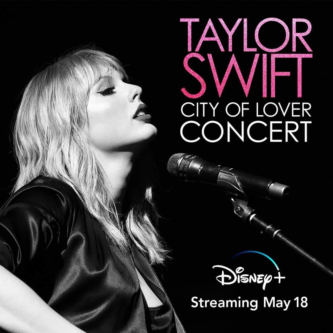 Disneyさんのインスタグラム写真 - (DisneyInstagram)「Magical news, @taylorswift lovers! 💖 Taylor Swift City of Lover Concert is streaming May 18 for a limited time on #DisneyPlus. #TaylorSwiftCityofLover」5月16日 2時00分 - disney