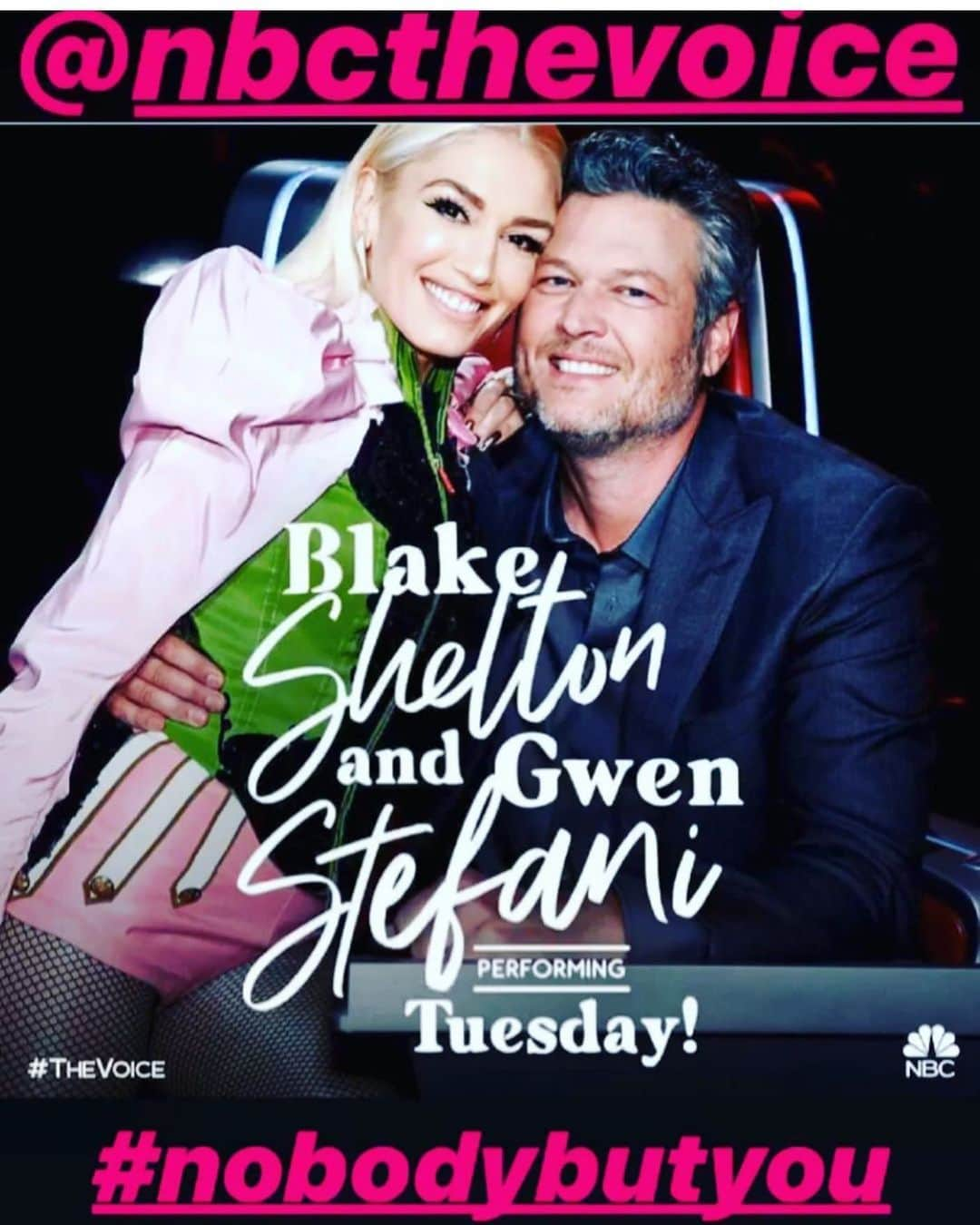 グウェン・ステファニーさんのインスタグラム写真 - (グウェン・ステファニーInstagram)「@nbcthevoice @blakeshelton #nobodybutyou gx」5月16日 2時02分 - gwenstefani