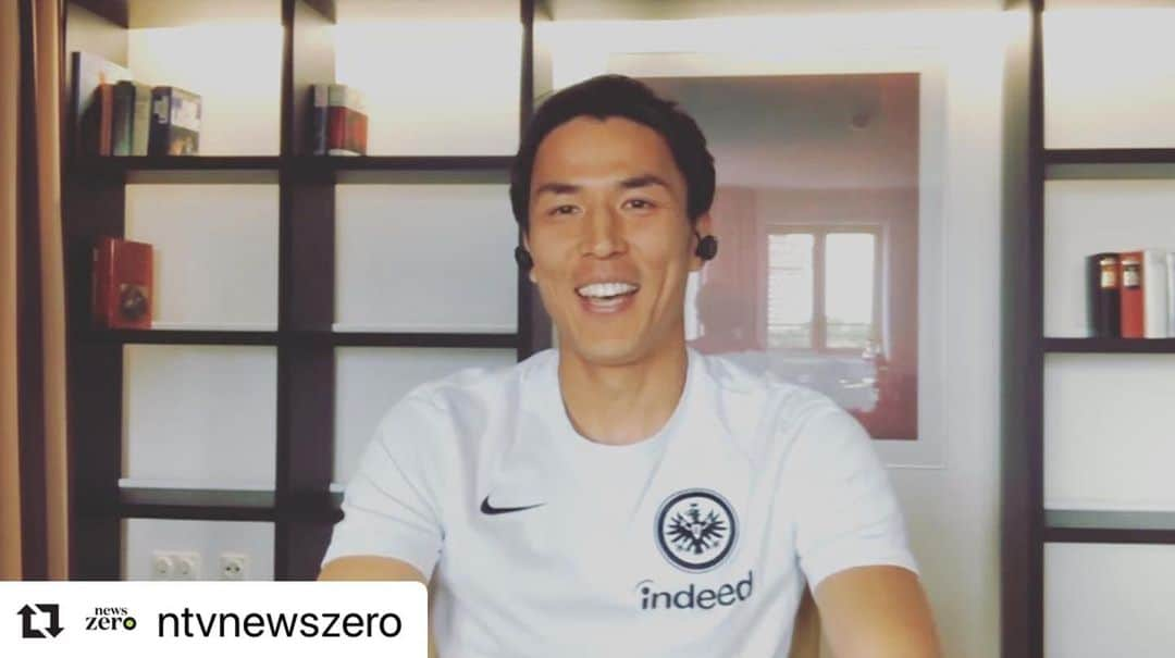 日本テレビ「日テレサッカー」さんのインスタグラム写真 - (日本テレビ「日テレサッカー」Instagram)「【🇩🇪長谷部誠×有働由美子📝対談】 . 今夜の #newszero では #長谷部誠 選手がVTR出演⚽️ . #有働由美子 キャスターとリモート対談しました😁 . 今週末から #ブンデスリーガ が再開、 長谷部選手のいまの心境に迫ります‼️ . #日テレサッカー . #Repost @ntvnewszero ・・・ 15日のzeroスポーツはサッカー #長谷部誠 選手。 #ドイツ #ブンデスリーガ  が今週末に再開 これまでの苦労、再開への思いは？  #有働由美子 キャスターが長谷部選手の本音に迫ります」5月15日 18時33分 - ntv_football