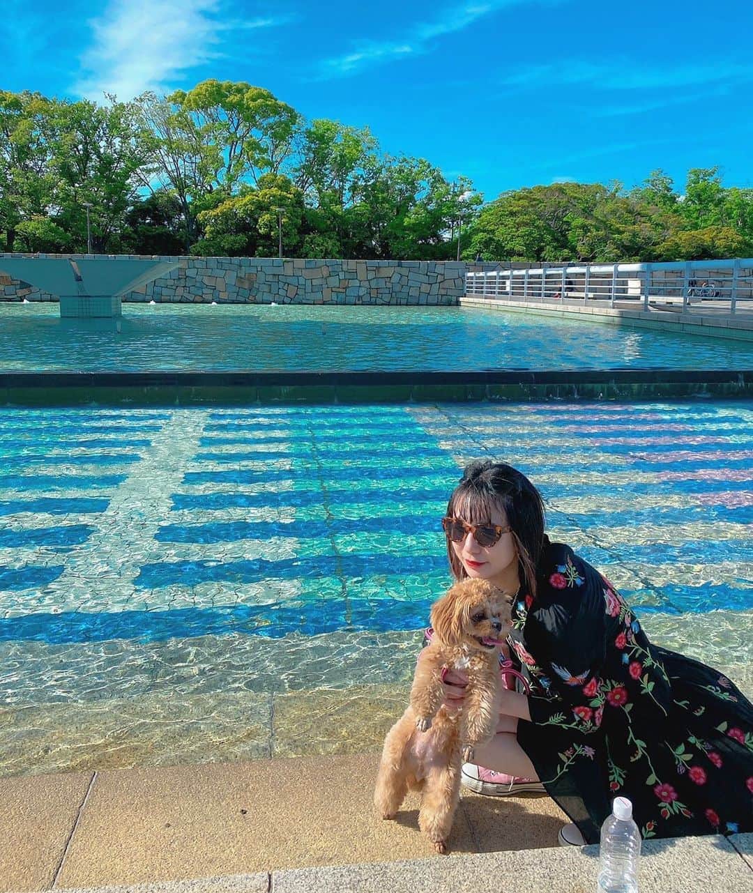 Manitasのインスタグラム：「海外風写真 はやくどこかお出かけしたいね〜〜😢🦮」