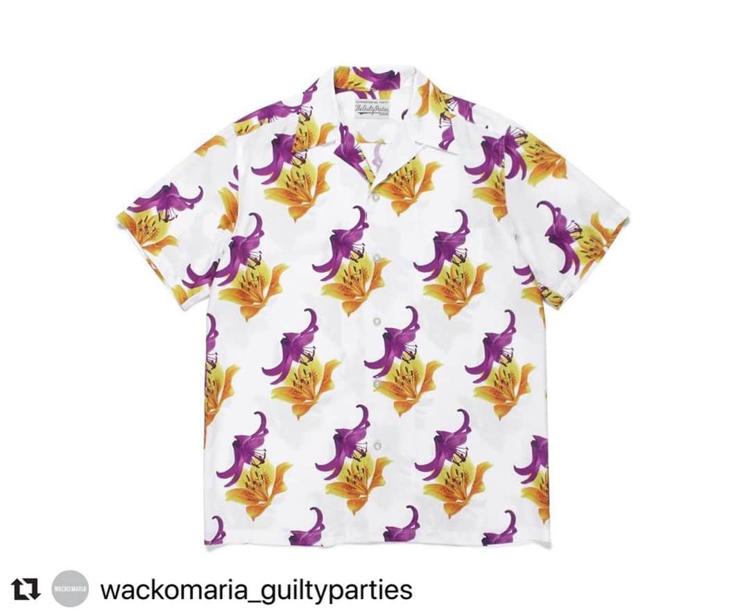 Daizo Yoshiokaのインスタグラム：「5/16 Release!! #Repost @wackomaria_guiltyparties with @make_repost ・・・ HAWAIIAN SHIRT 05/16/2020 #wackomaria #guiltyparties」