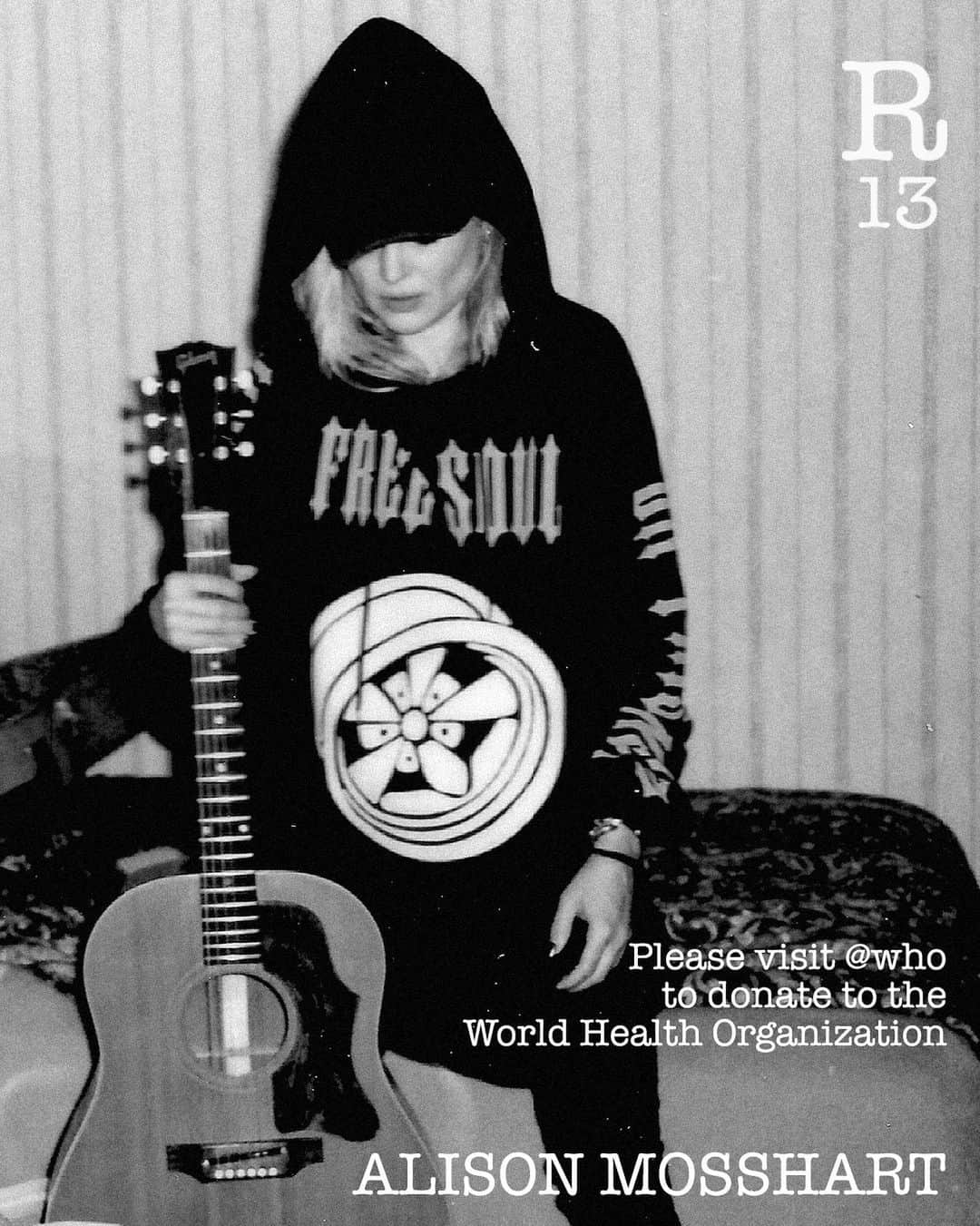 のインスタグラム：「Each day we are learning what we can do to make a difference during this time. We encourage you to visit, learn more and donate to @who #stay home and rewatch @amosshart on our IGTV #r13 #r13denim #r13lovesnyc #alisonmosshart」