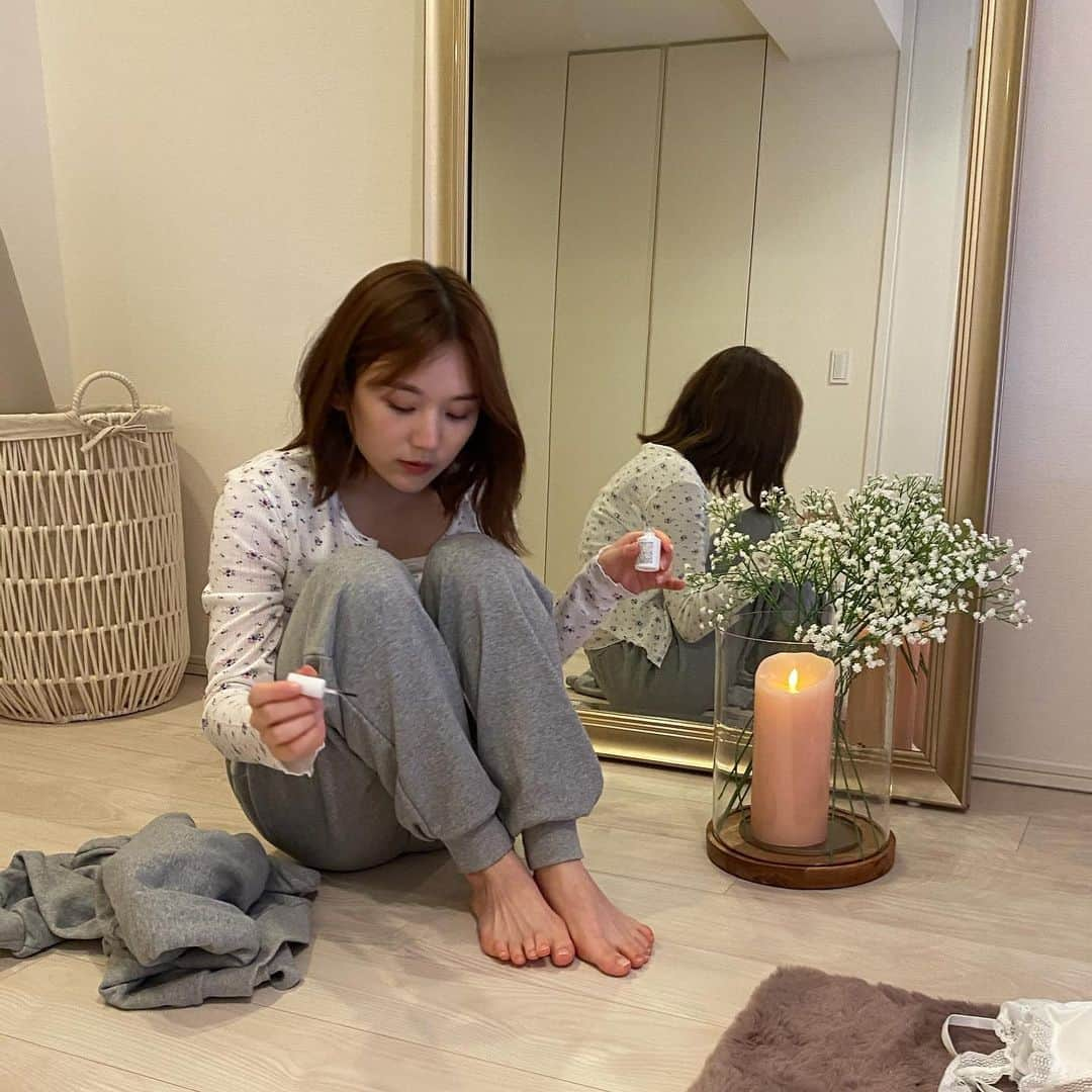 ひよんさんのインスタグラム写真 - (ひよんInstagram)「🌼👖 ㅤㅤㅤㅤㅤㅤㅤㅤㅤㅤㅤㅤㅤ ハッピーカラースウェットセットアップ🥰💋 オレンジがひよん的にすき🧡 ㅤㅤㅤㅤㅤㅤㅤㅤㅤㅤㅤㅤㅤ #9unq #9unqstyle #9unqコーデ #꾸안꾸 #クアンク #ひよん」5月15日 23時03分 - cchan_fee4