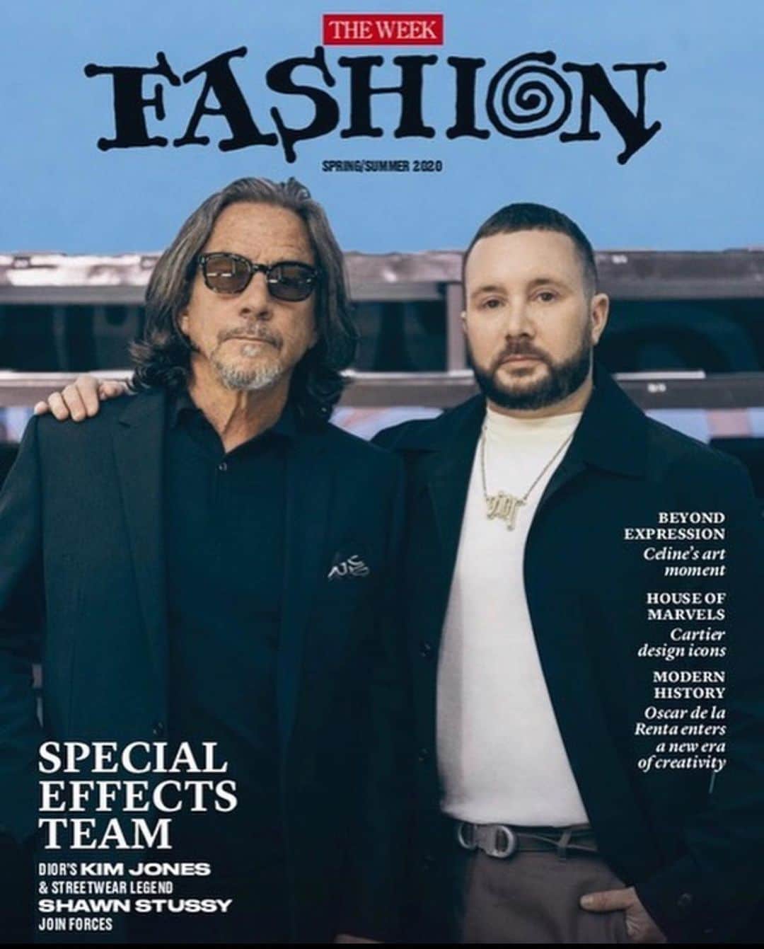 キム・ジョーンズのインスタグラム：「With the man himself @shawnstussy on the cover of @theweek_fashion」