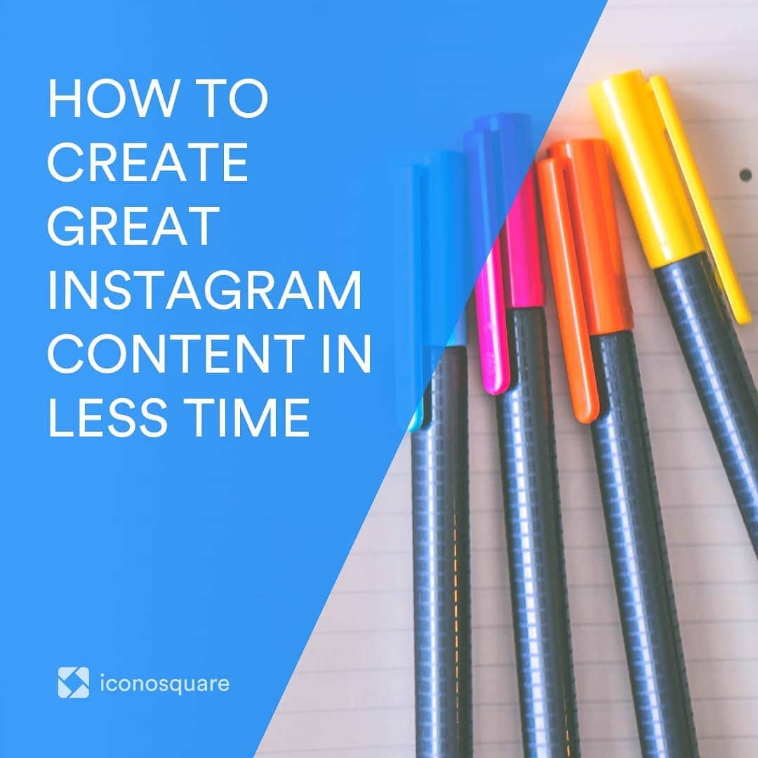 Iconosquareのインスタグラム：「Let’s talk about content creation and time optimization. ⌛ . For some, writing comes easy and selecting the right imagery is a struggle. For others, it’s the other way around. And then there’s the lucky few who are a dab hand at both. 🙄 . One sure thing is that every Instagrammer wishes they knew the secret to consistently create great content in less time. ✔️ • In our latest blog post, @bellafoxwell shares 7 tips to streamline your existing content process, create great Instagram content in less time and therefore increase your engagement! 🚀 • Speaking of time… let’s not waste any more.👏 Find your way to this article via the Omnilink in our bio!」