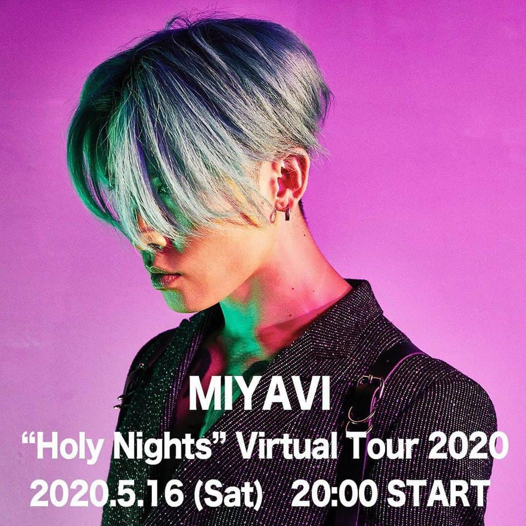 雅-MIYAVI-さんのインスタグラム写真 - (雅-MIYAVI-Instagram)「Tomorrow 8PM (TOKYO) - 12PM (LONDON) - 7AM (NEW YORK) on LINELIVE & XXXXXXXXX (for overseas) ...TBA 今日も一日ずっとプラットフォームの仕込み作業をしていました。明日、もろもろ最終調整＆アップデートをして、いよいよヴァーチャルライヴ、決行します。まだまだ模索している部分はありますが、To the whole world from my room. 自宅から世界へビートにのせて、気合いを飛ばします。STAY TUNE & #STAYHOME  #Repost @miyavi_staff ・・・ 5月16日 (土）20:00〜 "Holy Nights" Virtual Tour 2020  急遽、"LINE LIVE"に初参戦！ 自宅スタジオからVirtual Liveをお届けします！  コロナで延期となってしまったZepp Sapporoでの #Live を楽しみにしてくれていた方をはじめ、 全国の #MIYAVI ファン必見の無料Live配信を是非、お楽しみ下さい！  視聴はこちらから↓ https://live.line.me/channels/21/upcoming/13806199 #linelive」5月16日 0時22分 - miyavi_ishihara