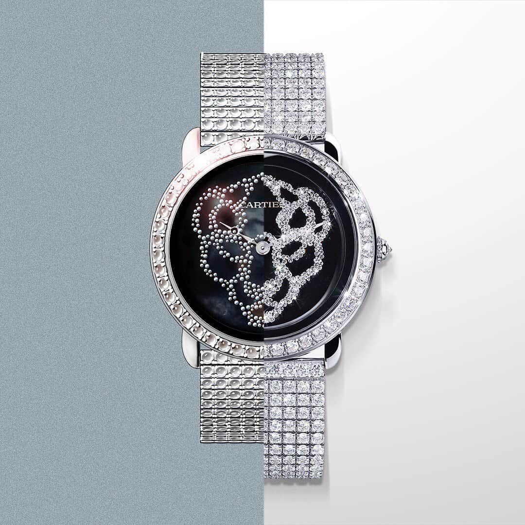 のインスタグラム：「Five years of constant exchanges in the workshops and two patent applications have presided over the birth of the Révélation watch. #PantheredeCartier #CartierSavoirFaire」