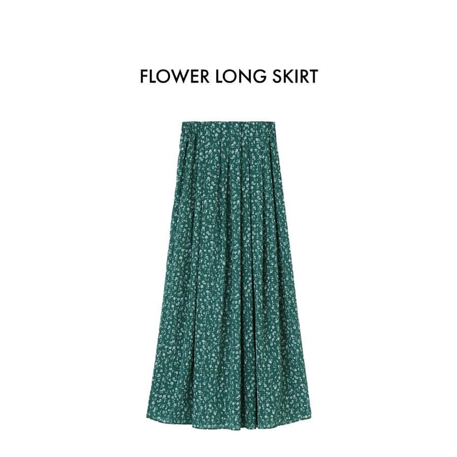 マウジーさんのインスタグラム写真 - (マウジーInstagram)「Add to collection. ・FLOWER LONG SKIRT(010DSM30-1630) 格子の織柄がある素材の上にオリジナルの小花柄をあしらったスカート。 ウエストがゴム仕様で着心地も良く、様々なスタイルに合わせやすいシルエットに。 SHEL'TTER WEB STORE、MOUSSY店舗にて発売中。 #MOUSSY」5月16日 12時04分 - moussyofficial