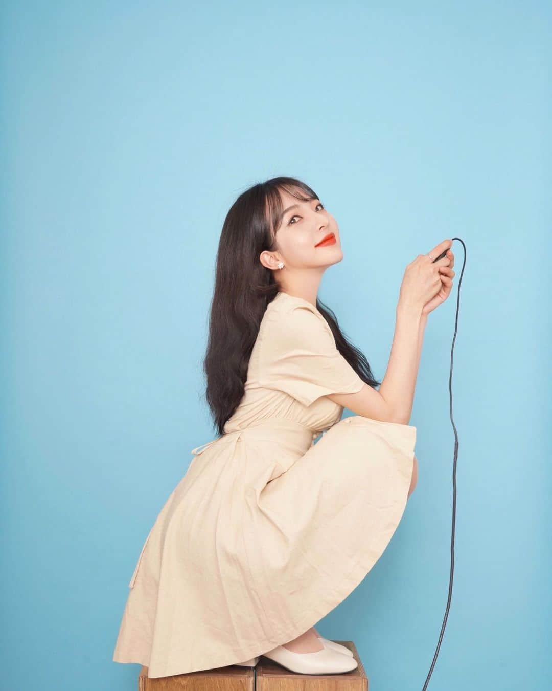 ユジョン のインスタグラム：「앙뇽하세요 쭈구리에오🐥」