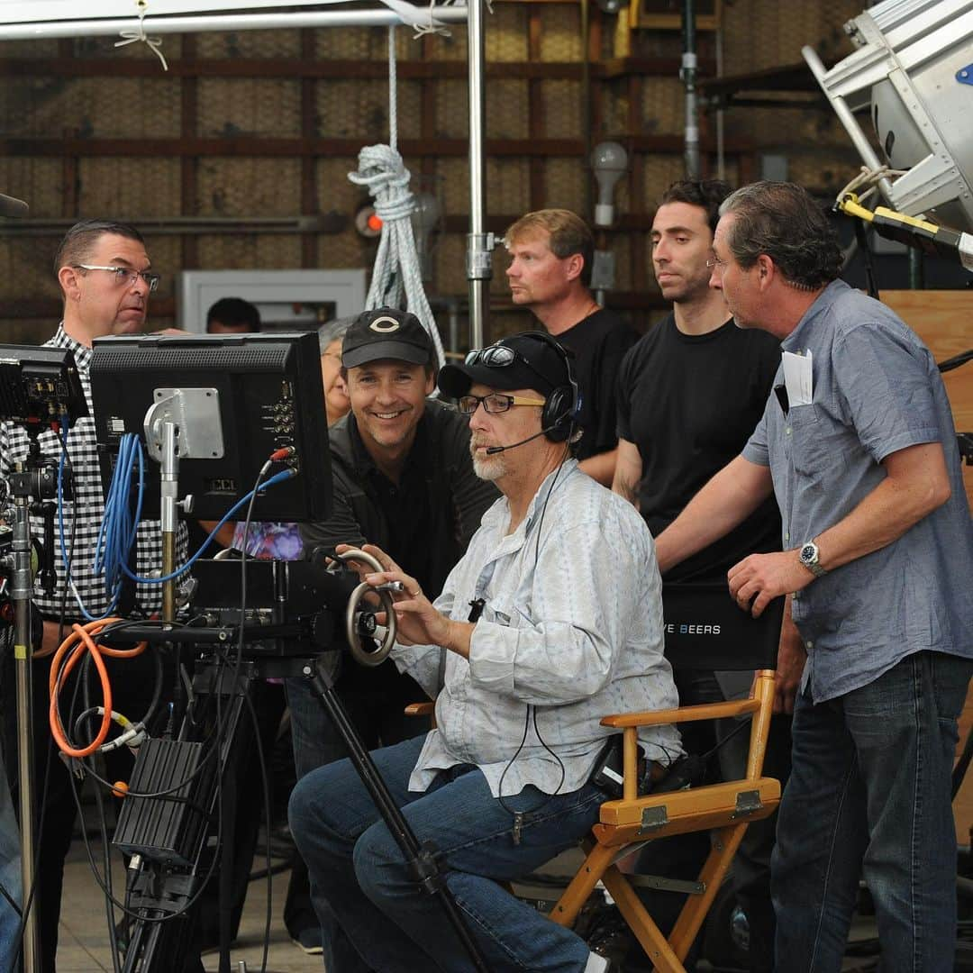 チャド・ロウさんのインスタグラム写真 - (チャド・ロウInstagram)「Behind the scenes directing BONES a few years back... great shot by @rvmphotos of @artvortex and I lining up a crane shot. Also, @iamjocco」5月16日 6時21分 - ichadlowe