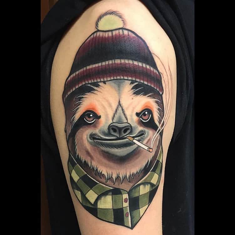 Art Collective Magazineさんのインスタグラム写真 - (Art Collective MagazineInstagram)「A favorite from @brian_povak 💥 Give him a follow for more great work. #sloth #artnerd #artcollective #tattoo」5月16日 6時22分 - art_collective