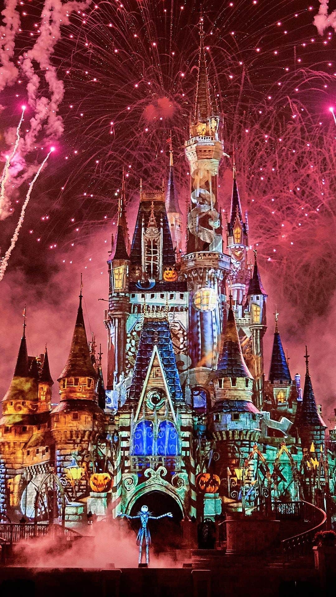 Walt Disney Worldのインスタグラム：「What’s this? It’s Halfway ToHalloween! Gather your little witches and playful vampires and join Jack Skellington for some festive fun 👻 in this pre-recorded, virtual viewing of #DisneyMagicMoments ✨ from Mickey’s Not-So-Scary Halloween Party.」
