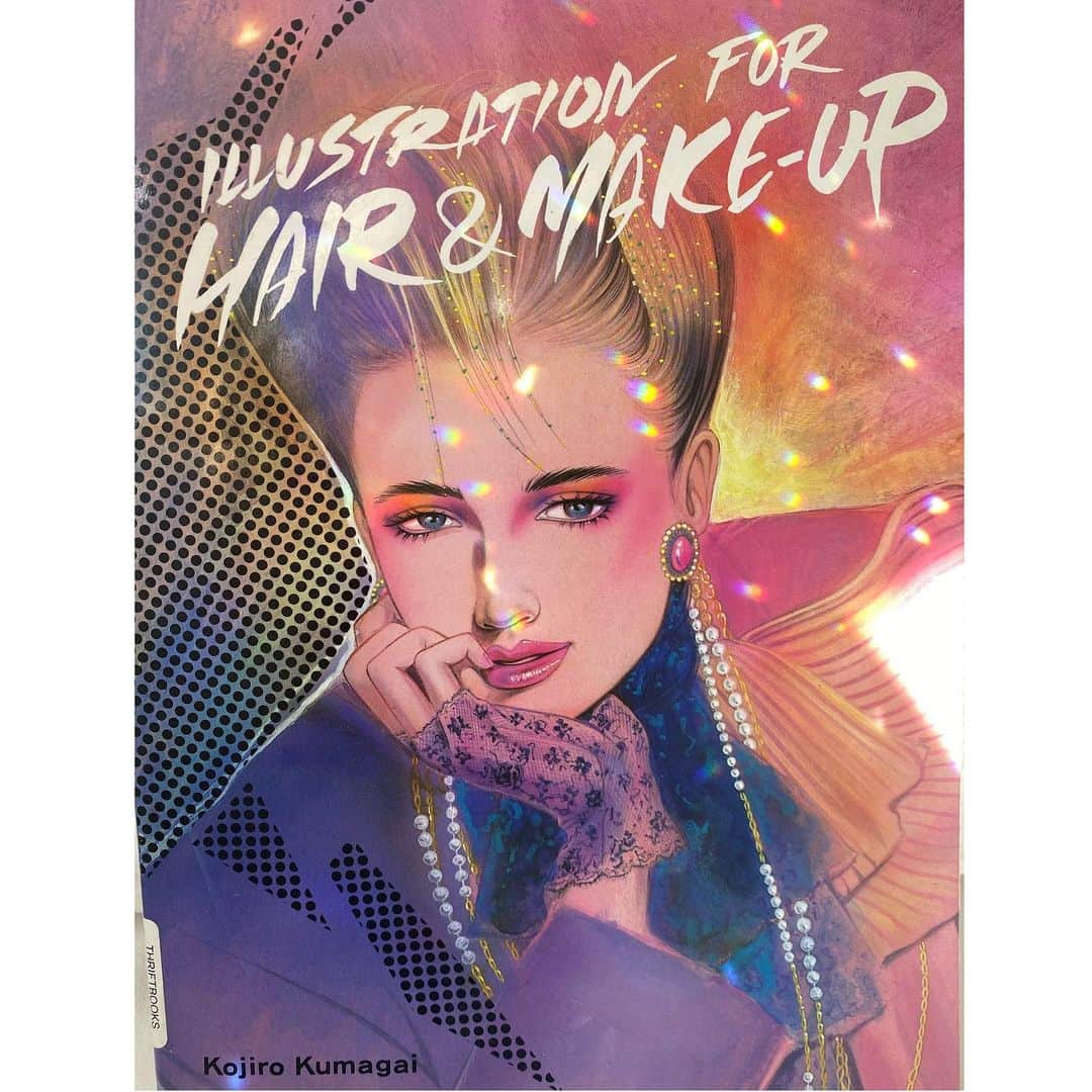 Sachiko Omoriのインスタグラム：「@mieko_kobayashi 😘💖 ILLUSTRATION FOR HAIR &MAKE UP  #kojirokumagai」