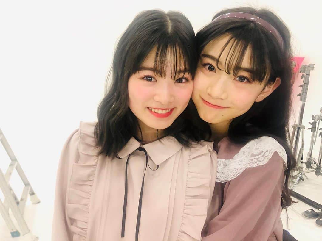 ニコ☆プチのインスタグラム：「サービスっっっっ‼︎ . . . #あっぷもどーぞ😚 #近藤藍月  #丸山真亜弥」