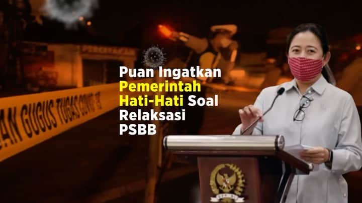 大槻ひびきのインスタグラム：「Puan ingatkan pemerintah hati hati soal relaksasi PSBB」
