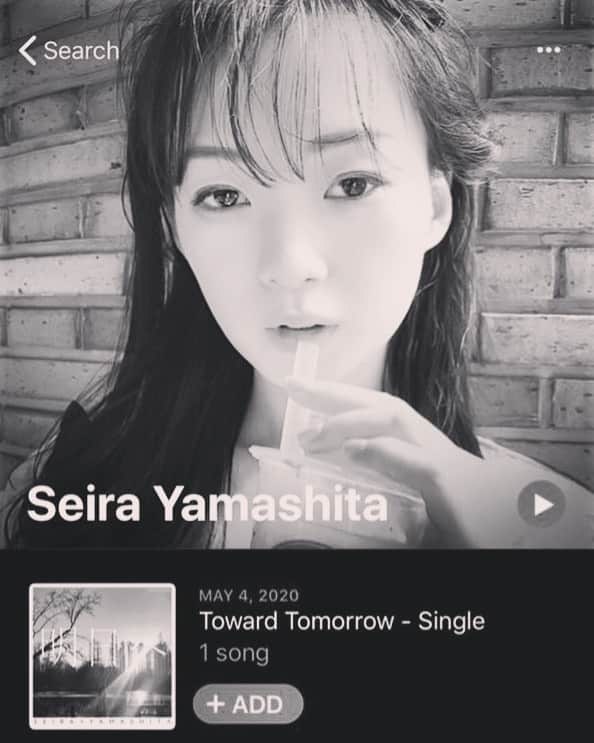 山下聖良さんのインスタグラム写真 - (山下聖良Instagram)「iTunes アーティストページに Seira Yamashita が追加されました㊗️ .  明日へ - FIRST SINGLE Seira Yamashitaのファーストシングルです。 夢が遠ざかっても、憧れ続けたい。 届かなくても、それでも目指す。明日へ。 ​ .  作曲：ハンサリ　ギオーム、Jekyll  作詞：ハンサリ　ギオーム、華音 .  #applemusic #linemusic  #youtube  #歌 #歌好きな人と繋がりたい  #アーティスト #actress #役者 #舞台 #seirayamashita #山下聖良 #ハンサリギオーム #明日へ #聴いてください  https://www.seira.5934records.com/music」5月16日 15時52分 - yamashita_seira