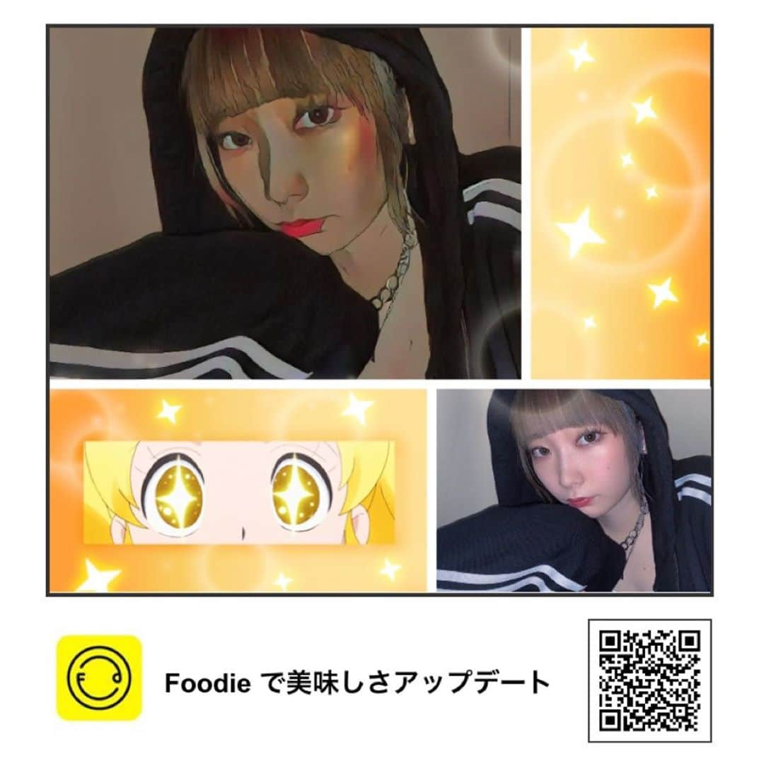 浅見めいさんのインスタグラム写真 - (浅見めいInstagram)「黒とシルバーってかわいい⛓⛓ foodieのまんがフィルター使ってみた👀 こういうキャラクターいそう . #フーディーカメラ #フーディーまんがフィルター #FOODIE」5月16日 16時29分 - mei_asami_