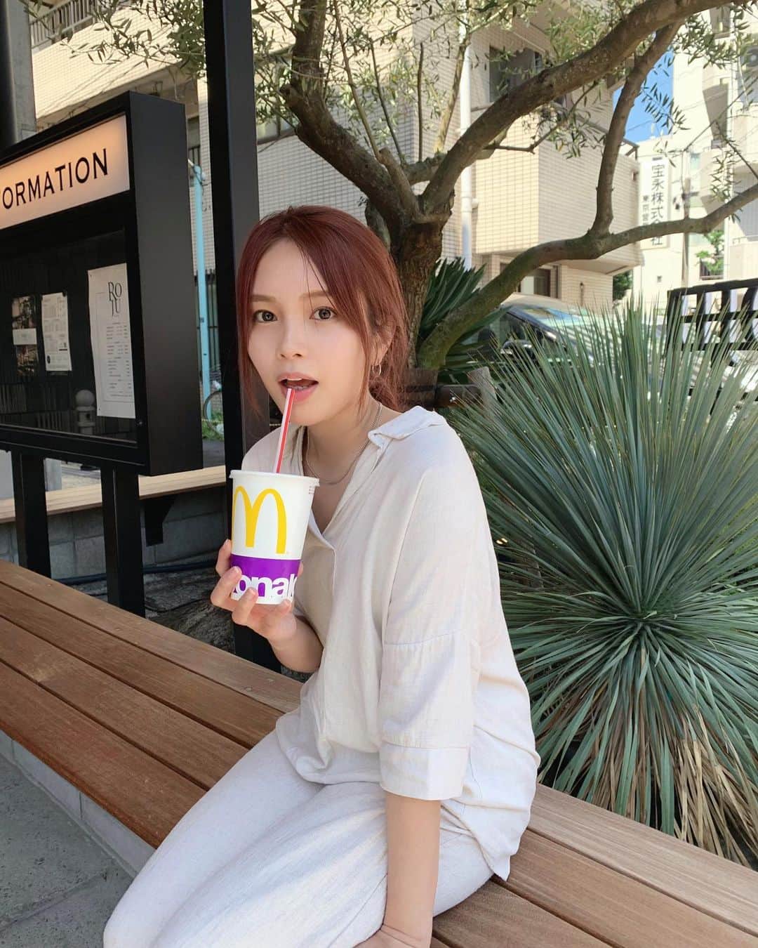 Lilmeのインスタグラム：「朝マック食べたい 🍔🥤🍟 @mcdonaldsjapan」