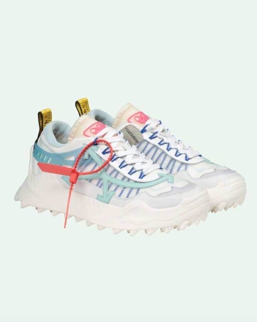 OFF-WHITE C/O VIRGIL ABLOHさんのインスタグラム写真 - (OFF-WHITE C/O VIRGIL ABLOHInstagram)「Off-White™ white ODSY-1000 sneakers with pale blue arrows at side now available online at off---white.com」5月17日 6時01分 - off____white