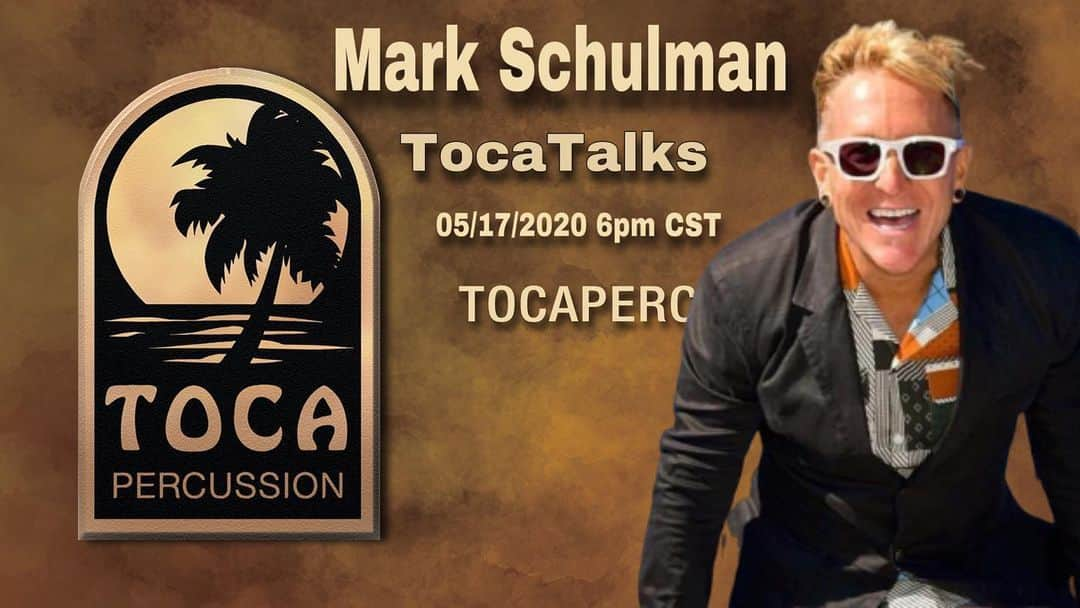 マーク・シュルマンさんのインスタグラム写真 - (マーク・シュルマンInstagram)「My friends I will be live on Toca Talks Sunday 5/17 6pm CST... Check it out @tocapercussion!! @markyplanet #markschulman  #tocapercussion #tocatalks #tocaartist #somosfamilia #drumsforeveryone #justplay #pinkiesfamily」5月16日 22時54分 - markyplanet