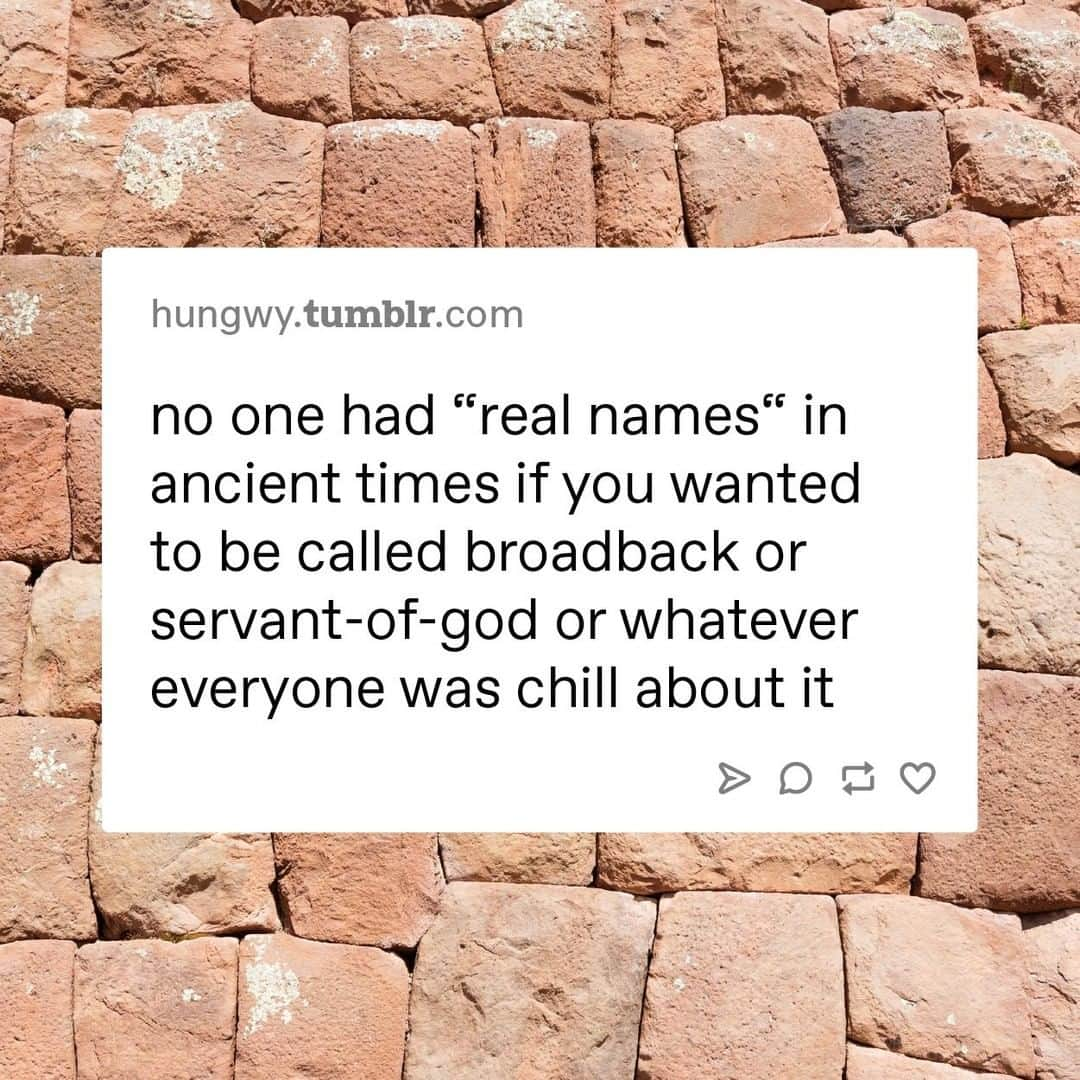 Tumblrさんのインスタグラム写真 - (TumblrInstagram)「what would your ancient name be?⁠ #History #AncientTimes #Civilization」5月17日 0時30分 - tumblr