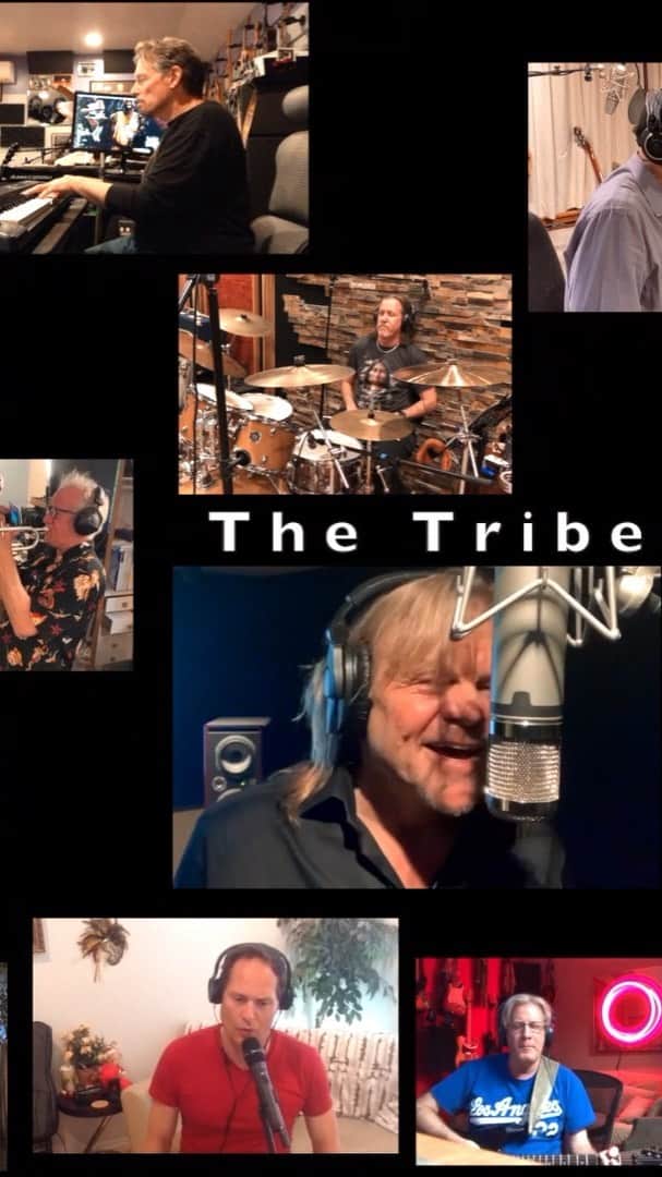 ロブ・モローのインスタグラム：「The Morrow family makes a few appearances starting at 4:20 in this beautiful collage video, put together by mucho multi-talent #SteveBauman with #TheTribeBand and featuring kick ass vocals by member #JohnPratt  #AllTogetherNow #GetTogetherFoundation #Covid-19CrisisFund #rockcellermagazine @alltogethernowtv @Mayerofla @TribeBand1」