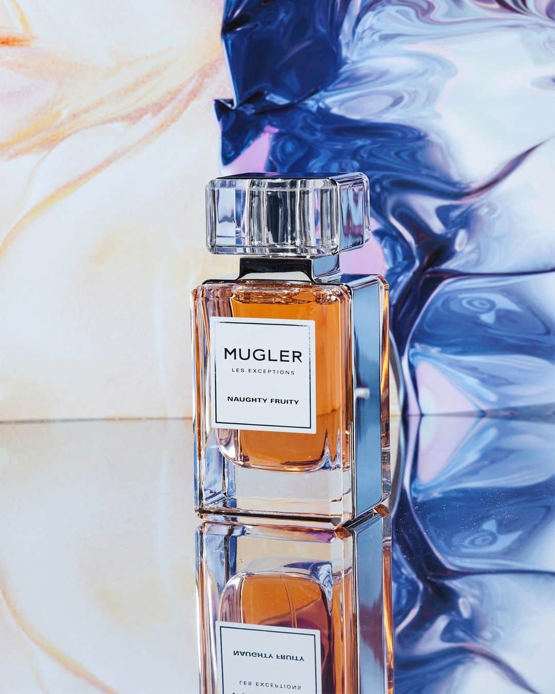 のインスタグラム：「#MuglerLesExceptions Naughty Fruity, a delicious and illicit fragrance.」