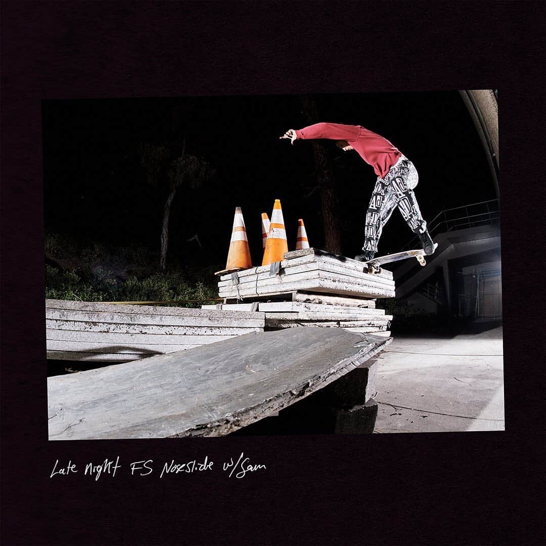 adidas Skateboardingのインスタグラム：「/// Samantha Narvaez hits a frontside noseslide in LA at night. As seen in “Jenn & Mariah”. Hit the link in bio to watch. • #adidasSkateboarding 📸 @zandertaketomo」