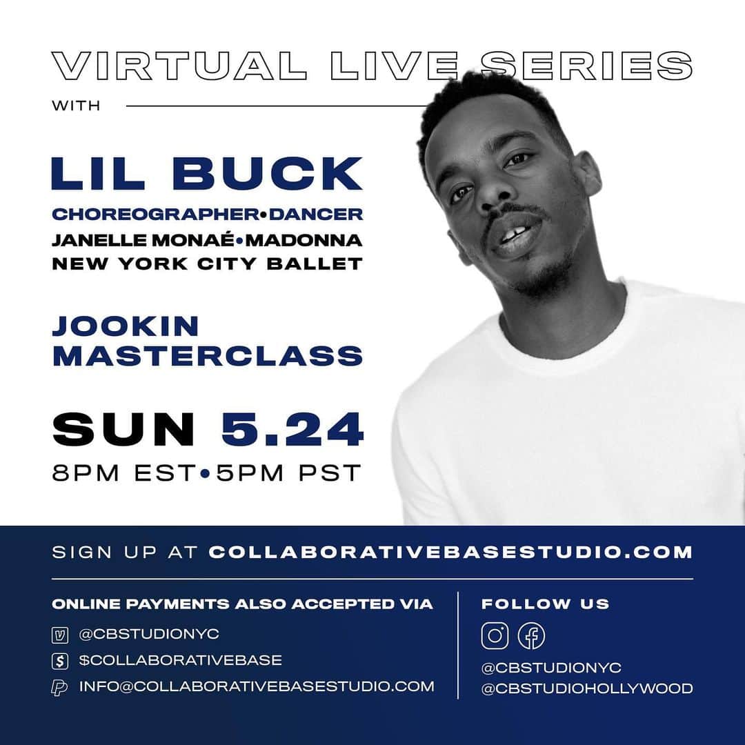 Lil Buckのインスタグラム：「Teaching an exclusive Virtual #MemphisJookin Master Class May 24th  5pm PST. Now is your chance to learn directly from me! Sign up at CollaborativeBaseStudio.com」